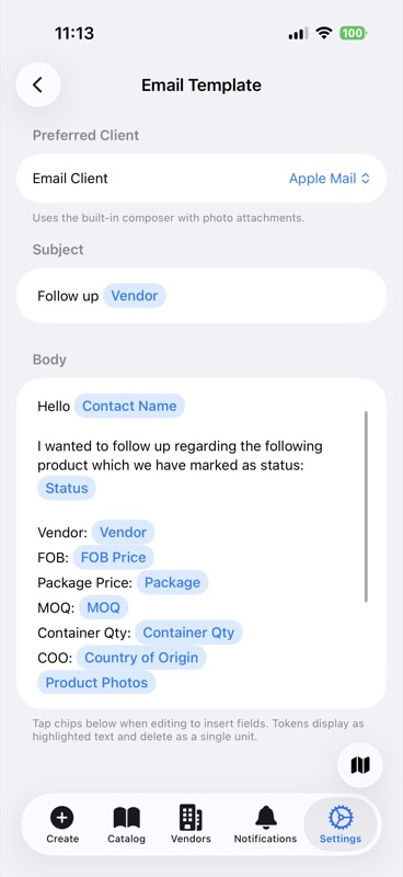 Email templates